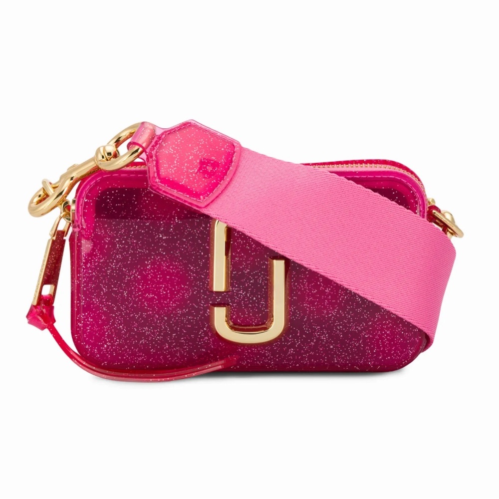 Marc Jacobs Pink Crossbody Bag with Glittery Finish